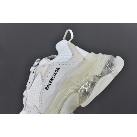 triple s clear sole sneaker pink